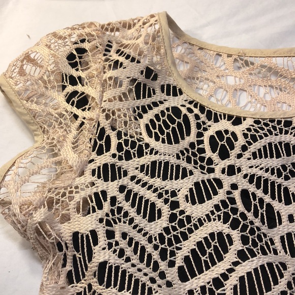 Made in San Francisco Lace overlay black Casual Dress XS - Picture 8 of 10